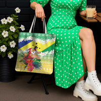 Personalised Malampa Joyeux Noel Tote Bag Proud To Be a Ni-Van Sand Drawing Art - Polynesian Pride