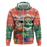 Personalised Penama Joyeux Noel Hoodie Proud To Be a Ni-Van Sand Drawing Art - Polynesian Pride