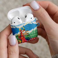 Personalised Sanma Joyeux Noel AirPods Case Proud To Be a Ni-Van Sand Drawing Art - Polynesian Pride