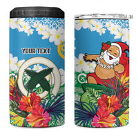Personalised Sanma Joyeux Noel 4 in 1 Can Cooler Tumbler Proud To Be a Ni-Van Sand Drawing Art LT9 One Size: 16 oz Blue - Polynesian Pride