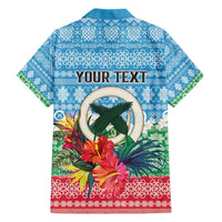 Personalised Sanma Joyeux Noel Family Matching Summer Maxi Dress and Hawaiian Shirt Proud To Be a Ni-Van Sand Drawing Art LT9 - Polynesian Pride