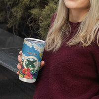 Personalised Sanma Joyeux Noel Tumbler Cup Proud To Be a Ni-Van Sand Drawing Art - Polynesian Pride