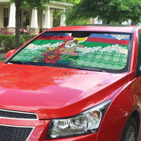Personalised Shefa Joyeux Noel Auto Sun Shade Proud To Be a Ni-Van Sand Drawing Art - undefined