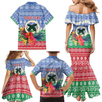 Personalised Shefa Joyeux Noel Family Matching Mermaid Dress and Hawaiian Shirt Proud To Be a Ni-Van Sand Drawing Art LT9 - Polynesian Pride