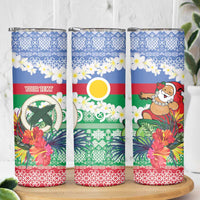 Personalised Shefa Joyeux Noel Skinny Tumbler Proud To Be a Ni-Van Sand Drawing Art LT9 - Polynesian Pride