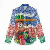 Personalised Tafea Joyeux Noel Women Casual Shirt Proud To Be a Ni-Van Sand Drawing Art LT9 - Polynesian Pride