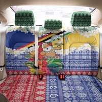 Personalised Torba Joyeux Noel Back Car Seat Cover Proud To Be a Ni-Van Sand Drawing Art - Polynesian Pride