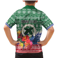 Personalised Torba Joyeux Noel Family Matching Mermaid Dress and Hawaiian Shirt Proud To Be a Ni-Van Sand Drawing Art LT9 - Polynesian Pride