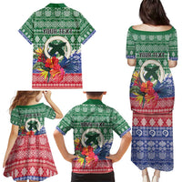 Personalised Torba Joyeux Noel Family Matching Puletasi and Hawaiian Shirt Proud To Be a Ni-Van Sand Drawing Art LT9 - Polynesian Pride