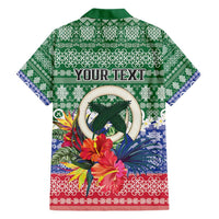 Personalised Torba Joyeux Noel Family Matching Short Sleeve Bodycon Dress and Hawaiian Shirt Proud To Be a Ni-Van Sand Drawing Art LT9 - Polynesian Pride