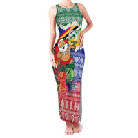 Personalised Torba Joyeux Noel Family Matching Tank Maxi Dress and Hawaiian Shirt Proud To Be a Ni-Van Sand Drawing Art LT9 Mom's Dress Green - Polynesian Pride