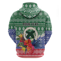 Personalised Torba Joyeux Noel Hoodie Proud To Be a Ni-Van Sand Drawing Art - Polynesian Pride