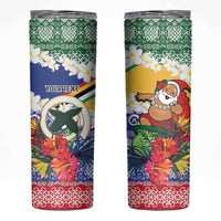 Personalised Torba Joyeux Noel Skinny Tumbler Proud To Be a Ni-Van Sand Drawing Art LT9 Green - Polynesian Pride