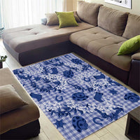 Mokihana Maile Ilima Leis Paniolo Palaka Area Rug Hawaiian Polu Spirit LT9 - Polynesian Pride
