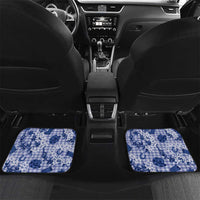 Mokihana Maile Ilima Leis Paniolo Palaka Car Mats Hawaiian Polu Spirit LT9 Set 2pcs - Back Blue - Polynesian Pride