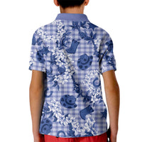 Mokihana Maile Ilima Leis Paniolo Palaka Kid Polo Shirt Hawaiian Polu Spirit LT9 - Polynesian Pride