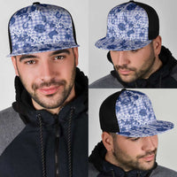 Mokihana Maile Ilima Leis Paniolo Palaka Mesh Trucker Cap Hawaiian Polu Spirit - Polynesian Pride