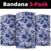 Mokihana Maile Ilima Leis Paniolo Palaka Neck Gaiter Hawaiian Polu Spirit LT9 package One Size: 25*50cm Blue - Polynesian Pride