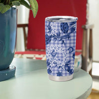 Mokihana Maile Ilima Leis Paniolo Palaka Tumbler Cup Hawaiian Polu Spirit LT9 - Polynesian Pride