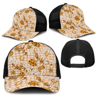 Mokihana Maile Ilima Leis Paniolo Palaka Baseball Net Cap Hawaiian Kula Spirit - Polynesian Pride