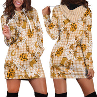 Mokihana Maile Ilima Leis Paniolo Palaka Hoodie Dress Hawaiian Kula Spirit LT9 - Polynesian Pride