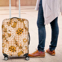 Mokihana Maile Ilima Leis Paniolo Palaka Luggage Cover Hawaiian Kula Spirit LT9 Gold - Polynesian Pride
