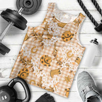 Mokihana Maile Ilima Leis Paniolo Palaka Men Tank Top Hawaiian Kula Spirit - Polynesian Pride