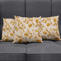 Mokihana Maile Ilima Leis Paniolo Palaka Pillow Cover Hawaiian Kula Spirit - Polynesian Pride