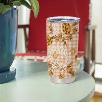 Mokihana Maile Ilima Leis Paniolo Palaka Tumbler Cup Hawaiian Kula Spirit LT9 - Polynesian Pride