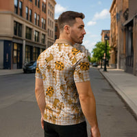 Mokihana Maile Ilima Leis Paniolo Palaka Zipper Polo Shirt Hawaiian Kula Spirit LT9 - Polynesian Pride