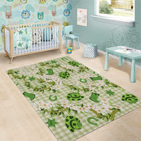 Mokihana Maile Ilima Leis Paniolo Palaka Area Rug Hawaiian Omaomo Ala Spirit LT9 - Polynesian Pride
