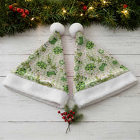 Mokihana Maile Ilima Leis Paniolo Palaka Christmas Santa Hat Hawaiian Omaomo Ala Spirit LT9 - Polynesian Pride