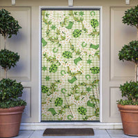 Mokihana Maile Ilima Leis Paniolo Palaka Door Cover Hawaiian Omaomo Ala Spirit LT9 Green - Polynesian Pride