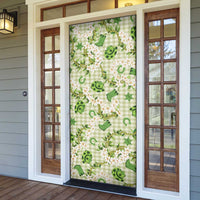 Mokihana Maile Ilima Leis Paniolo Palaka Door Cover Hawaiian Omaomo Ala Spirit LT9 - Polynesian Pride
