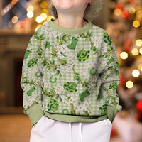 Mokihana Maile Ilima Leis Paniolo Palaka Kid Ugly Christmas Sweater Hawaiian Omaomo Ala Spirit LT9 - Polynesian Pride