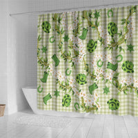 Mokihana Maile Ilima Leis Paniolo Palaka Shower Curtain Hawaiian Omaomo Ala Spirit LT9 - Polynesian Pride