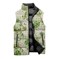Mokihana Maile Ilima Leis Paniolo Palaka Sleeveless Puffer Jacket Hawaiian Omaomo Ala Spirit LT9 - Polynesian Pride