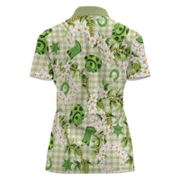 Mokihana Maile Ilima Leis Paniolo Palaka Women Polo Shirt Hawaiian Omaomo Ala Spirit LT9 - Polynesian Pride