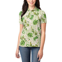 Mokihana Maile Ilima Leis Paniolo Palaka Women Polo Shirt Hawaiian Omaomo Ala Spirit LT9 - Polynesian Pride