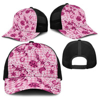 Mokihana Maile Ilima Leis Paniolo Palaka Baseball Net Cap Hawaiian Omaomo Ulaula Spirit - Polynesian Pride