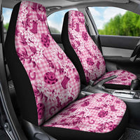 Mokihana Maile Ilima Leis Paniolo Palaka Car Seat Cover Hawaiian Omaomo Ulaula Spirit LT9 - Polynesian Pride