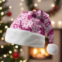 Mokihana Maile Ilima Leis Paniolo Palaka Christmas Santa Hat Hawaiian Omaomo Ulaula Spirit LT9 Without Fur Pink - Polynesian Pride