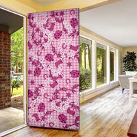 Mokihana Maile Ilima Leis Paniolo Palaka Door Cover Hawaiian Omaomo Ulaula Spirit LT9 - Polynesian Pride