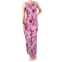 Mokihana Maile Ilima Leis Paniolo Palaka Family Matching Tank Maxi Dress and Hawaiian Shirt Hawaiian Omaomo Ulaula Spirit LT9 Pink - Polynesian Pride