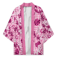 Mokihana Maile Ilima Leis Paniolo Palaka Kimono Hawaiian Omaomo Ulaula Spirit LT9 Unisex Pink - Polynesian Pride