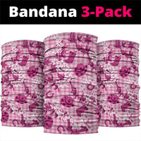 Mokihana Maile Ilima Leis Paniolo Palaka Neck Gaiter Hawaiian Omaomo Ulaula Spirit LT9 package One Size: 25*50cm Pink - Polynesian Pride