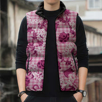 Mokihana Maile Ilima Leis Paniolo Palaka Sleeveless Puffer Jacket Hawaiian Omaomo Ulaula Spirit LT9 - Polynesian Pride