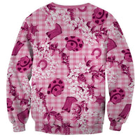 Mokihana Maile Ilima Leis Paniolo Palaka Sweatshirt Hawaiian Omaomo Ulaula Spirit - Polynesian Pride