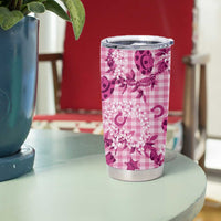 Mokihana Maile Ilima Leis Paniolo Palaka Tumbler Cup Hawaiian Omaomo Ulaula Spirit LT9 - Polynesian Pride