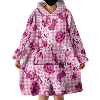 Mokihana Maile Ilima Leis Paniolo Palaka Wearable Blanket Hoodie Hawaiian Omaomo Ulaula Spirit LT9 - Polynesian Pride